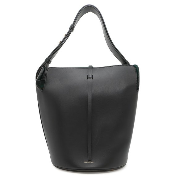BURBERRY Black Leather Shoulder Bag - Picture 1 of 16